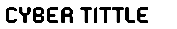 Cyber Tittle font preview